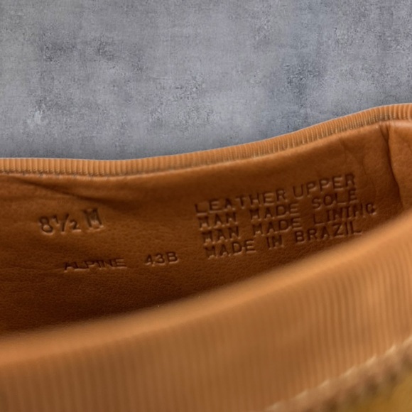 Antonio Melani Alpine Mules Tan Suede Leather Sz: 8.5M - Picture 6 of 10